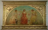 Thomas Wilmer Dewing Canvas Paintings - Commerce and Agriculture Bringing Wealth to Detroit